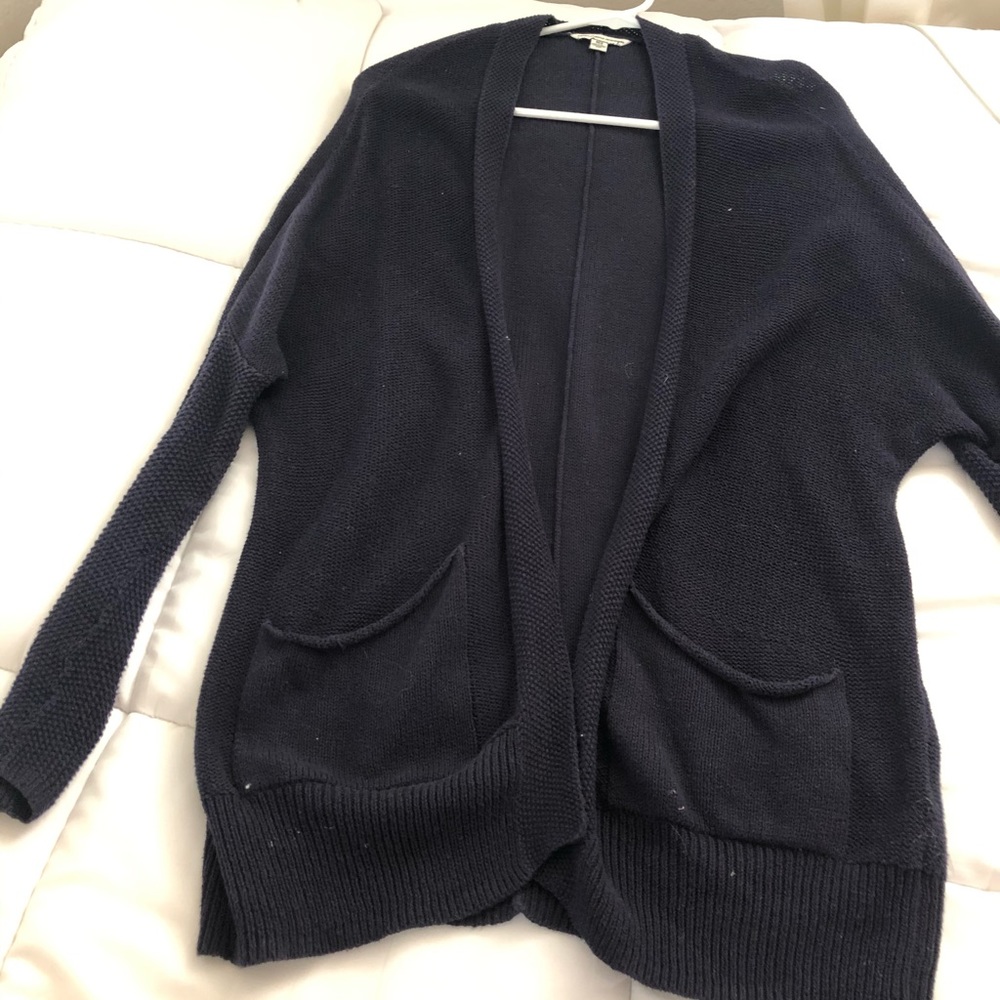 Navy american eagle cardigan